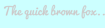 Image with Font Color CCCBCB and Background Color CCFFFF